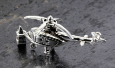 Hubschrauber, Helikopter, 925 Sterling Silber