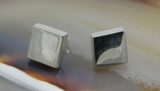 Quadrat, Ohrstecker, 925 Sterling Silber