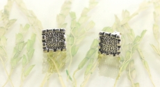 Quadrat, Ohrstecker, 925 Sterling Silber