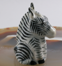 Zebra, Fingerhut, Porzellan