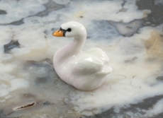 Schwan, Porzellanminiatur