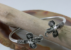 Elefanten, Armreif in 925 Sterling Silber