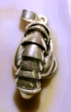 Penis, 925 Sterling Silber, Anhänger, beweglich