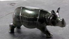 Nashorn, Rhinozeros , Porzellan, Miniatur