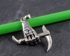 Die Waffe in der Hand, Anhänger, 925 Sterling Silber