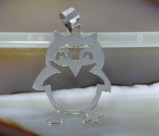 Eule, 925 Sterling Silber, Anhänger