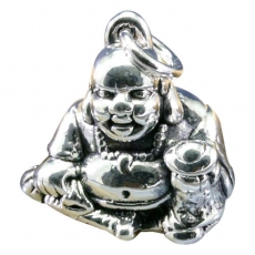 Buddha, der dicke Buddha,Anhänger, 925 Sterling Silber