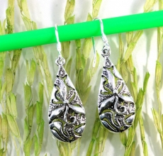 Massive Ohrringe, 925 Sterling Silber