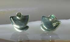 Abalone, Ohrstecker, 925 Sterling Silber
