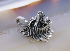 Wolf,Silber,Anhänger