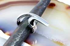 Silberring mit Schwung, Sterling Silber