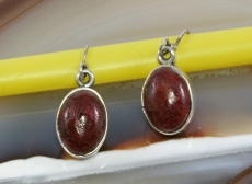 Schaumkoralle und  925 Sterling Silber, Ohrringe