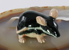 Ratte, Porzellanminiatur