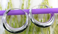 Creolen, 925 Sterling Silber, Ohrschmuck