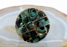 Abalone und Holz, Ring