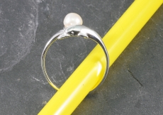 Die Perle und der Delfin,Ring, Silber