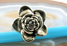 Ring, Blüte, 925 Sterling Silber, Electroforming