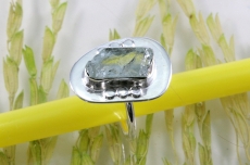Blautopaz und Silber, Ring
