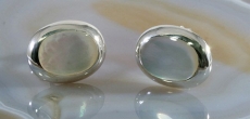 Perlmutt, Ohrstecker, 925 Sterling Silber