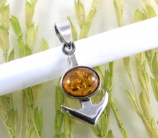 Bernstein und 925 Sterling Silber, Anhänger