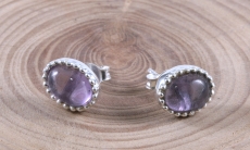 Amethyst und Silber,Ohrstecker
