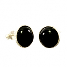 Onyx, Ohrstecker, 925 Sterling Silber