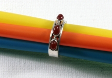 Achat und 925 Sterling Silber, Ring