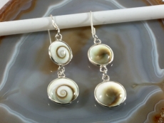 Shiva Auge und 925 Sterling Silber, Ohrringe