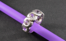 Amethyst und Silber, Ring