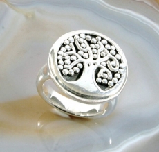 Lebensbaum, Ring, 925 Sterling Silber, Elektroform