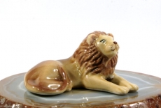 Löwe, Porzellanminiaturen,Miniatur