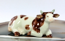 Kuh,Porzellanminiatur