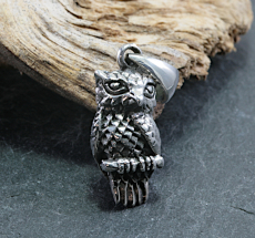 Eule,Anhänger, 925 Sterling Silber