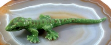 Gecko,Porzellanminiatur