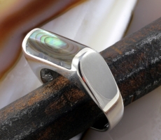 Abalone und Silber, Ring