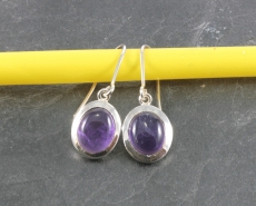 Amethyst und Silber, Ohrringe
