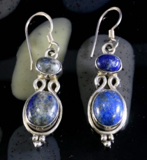 Lapislazuli und Silber, Ohrringe