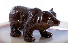 Bär, Porzellanminiatur