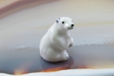 Eisbär, Porzellanminiatur