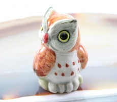 Eule, Porzellanminatur