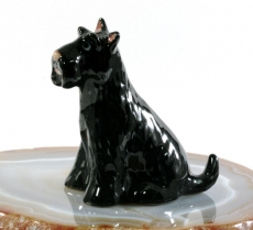 Scotch Terrier, Porzellanminiatur