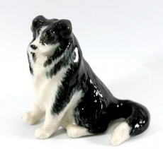 Bordercollie, Hund, Porzellanminiatur