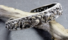 Elefanten, Armreif, 925 Sterling Silber