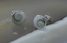 Shiva Auge und Silber, Ohrstecker