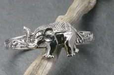Elefanten, Armreif, 925 Sterling Silber