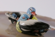 Enten, Porzellanminiaturen, 2 er Set