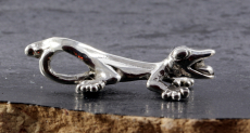 Gecko, Anhänger, 925 Sterling Silber