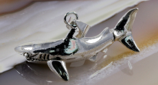 Hai, shark, Anhänger 925 Sterling Silber