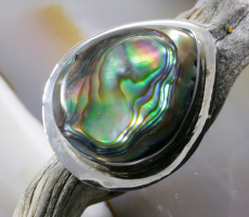 Abalone und 925 Sterling Silber, Ring