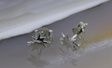Sternchen, Ohrstecker, 925 Sterling Silber